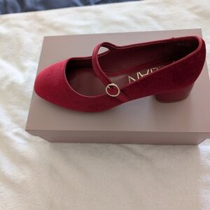 Elegant Red Mary Jane Women's Shoes